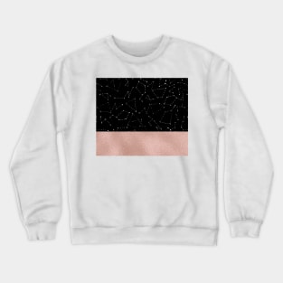 Rose gold starry night II Crewneck Sweatshirt